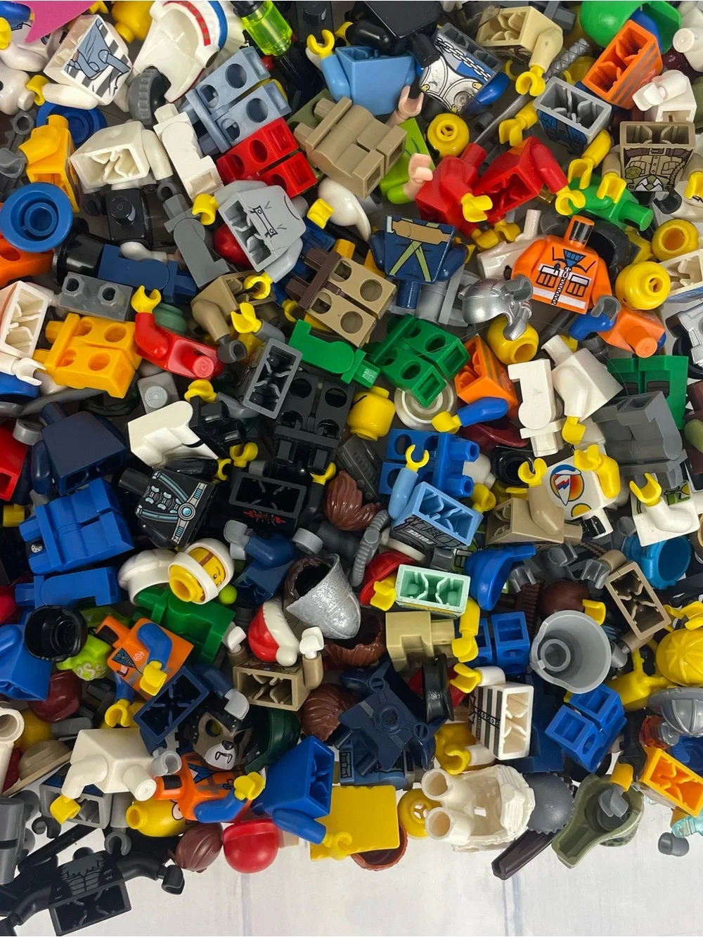2 Pounds of Assorted Minifigure Pieces, Good Condition